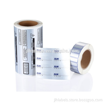 25u PET Electrical Durable Films Labels Matte Chrome